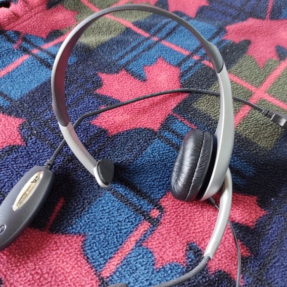 🌸 3 for $20 🌸 Cyber Acoustics Mono Headset with Microphone - Picture 2 of 5